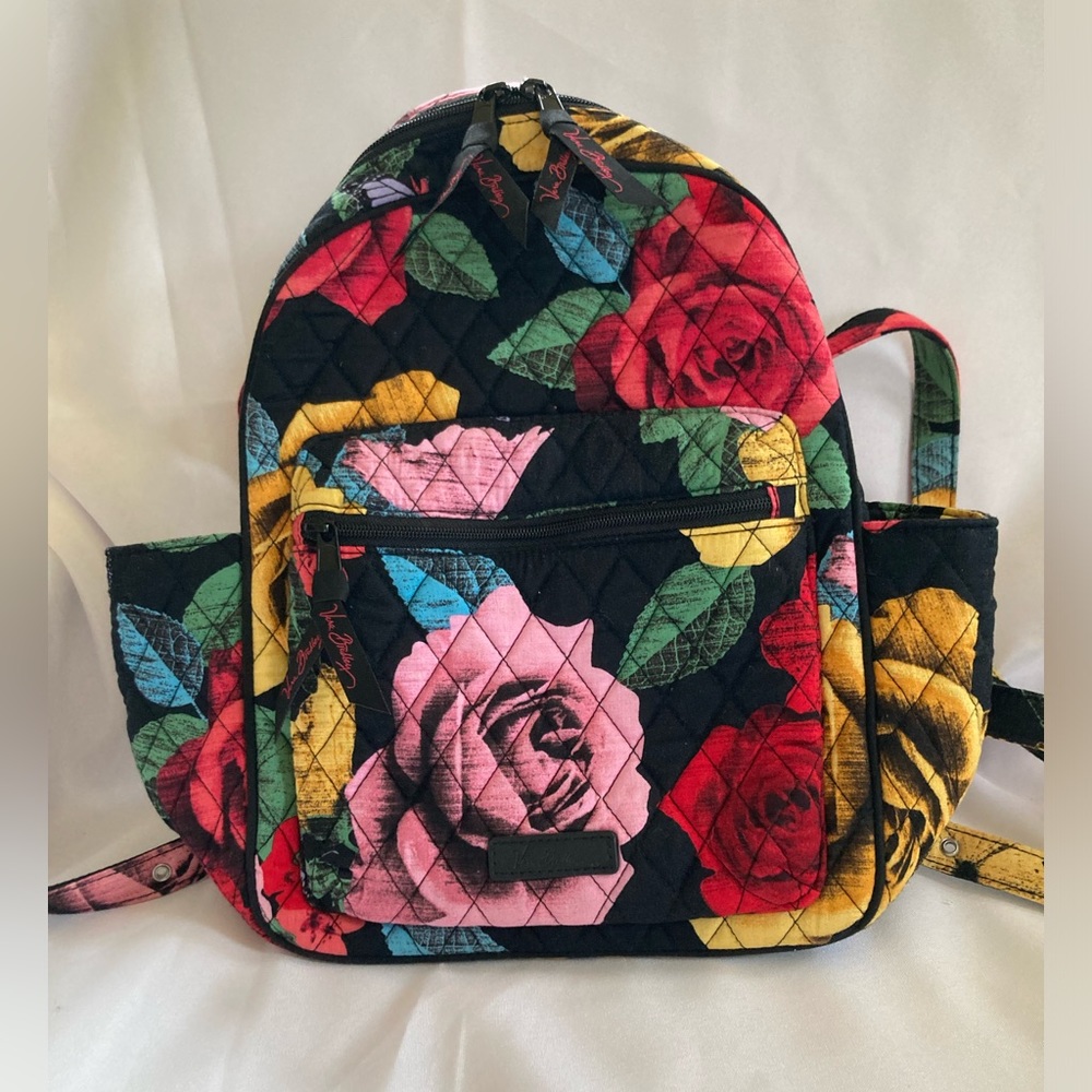 Vera Bradley Havana Rose Leighton Mini Backpack. 12”H X 9”W X 5”D. Excellent